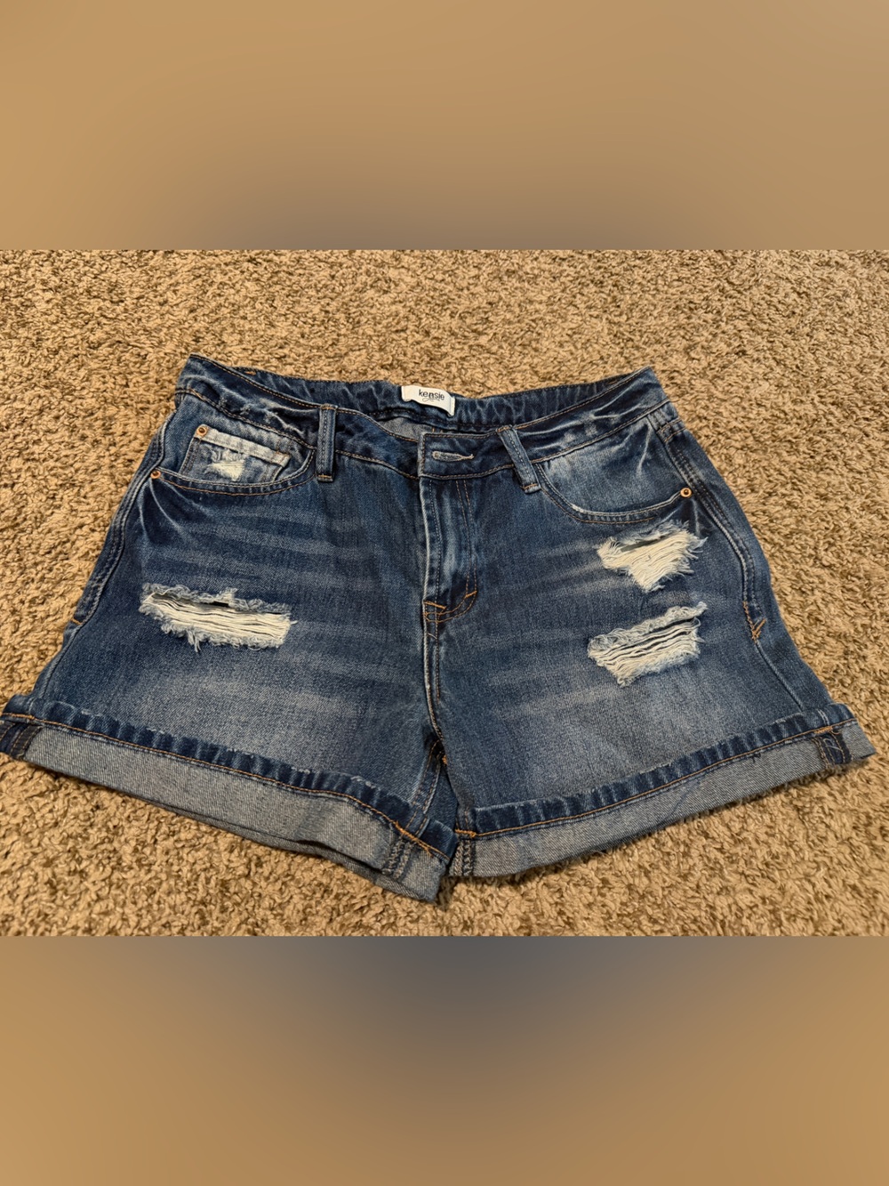 Kensie  Dark Blue Denim Shorts Size 4